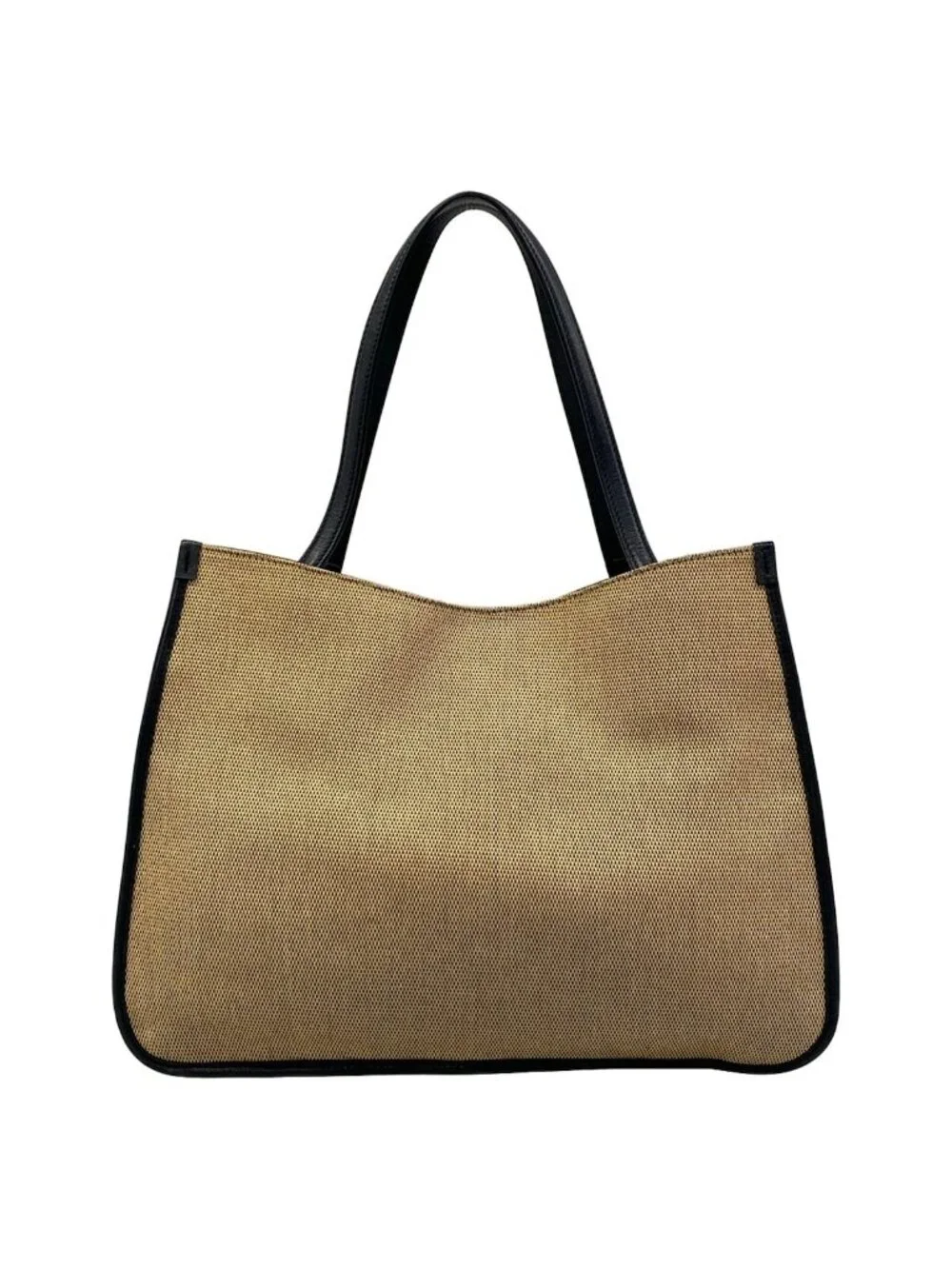 Gucci Tote Bag Horsebit Beige Dark Navy Leather